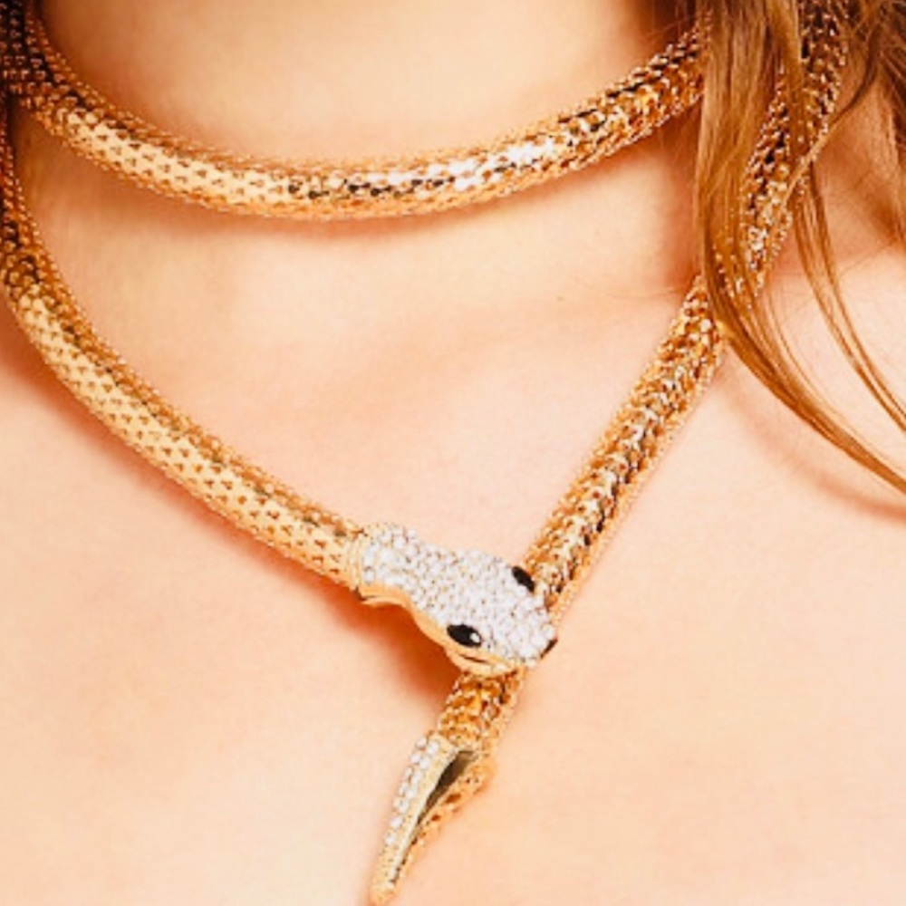 Golden Snake Necklace